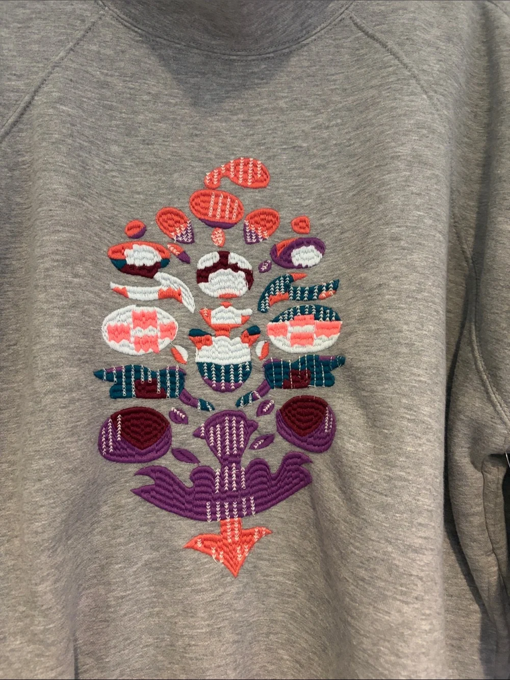 Women's FP Movement On Your Mark Logo Mock Neck Sweatshirt new with tags - Picture 5 of 10